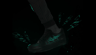 Sneaker motion graphic scene - canine reveal subtle and lighting bolt buzz around
