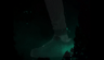 Darkened sneaker still with forest background