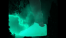 Cinematic sneaker animation - plane sneaker walks down with forest neon green lightning in the background