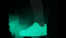 Cinematic motion still - Sneaker walk stand still with forest background