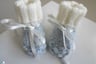Bonnet et chaussons layette bb bleublancneige