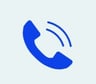 Blue phone icon
