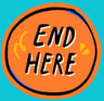 end here sticker