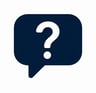 A question mark mark on a speach bubble