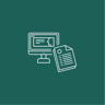 Icône mise en page – documents professionnels par Lucie Derrien, graphiste Rennes
