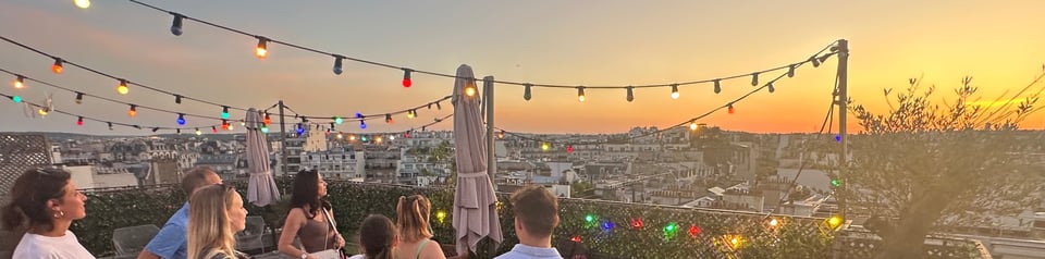 rooftop Paris coucher soleil