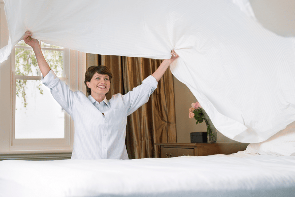 haciendo la cama