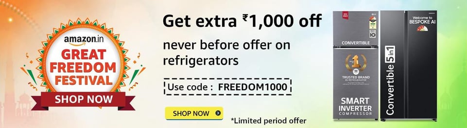 amazon sale offer , fridge ,smart inveter device