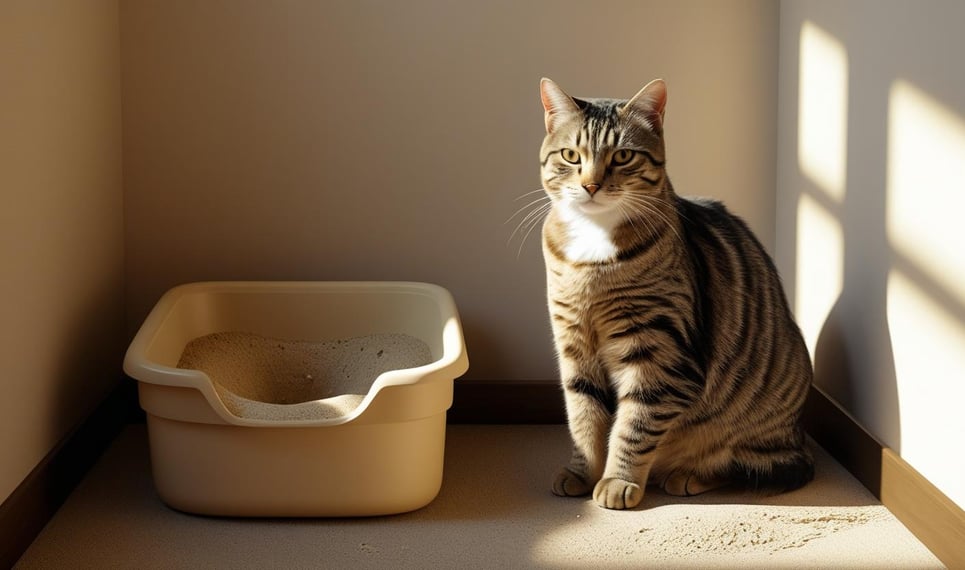 Como ensinar o gato a usar a caixa de areia