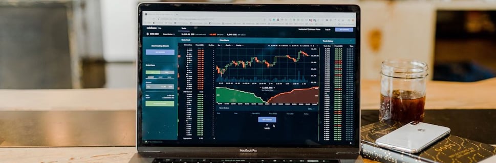 Image of a computer monitor for a MacBook Pro displaying financial information.
