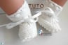 patron modèle chaussons à tricoter