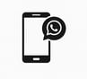 a phone with a chatbott on it