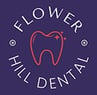 a logo for Flower Hill Dental clinic in the city of Gaithersburg MD