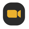 ZOOM icon - a video camera on a black square
