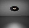Foco empotrable IRIS SYSTEM de techo negro, con apertura de luz circular