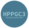 a blue circle with the words hppgc3 on it