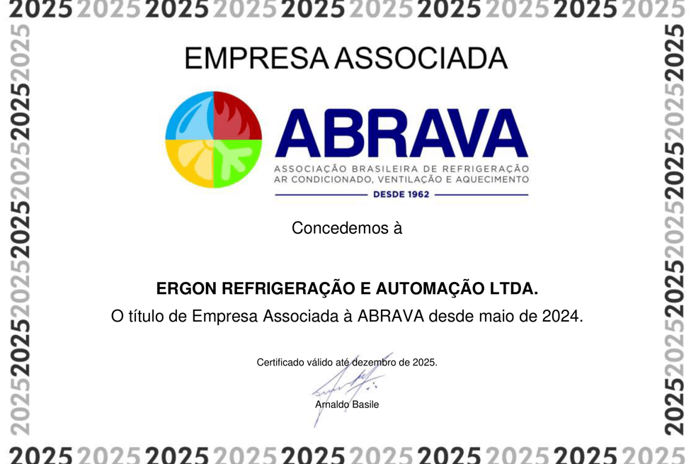 Certificado de Associação ABRAVA 2025