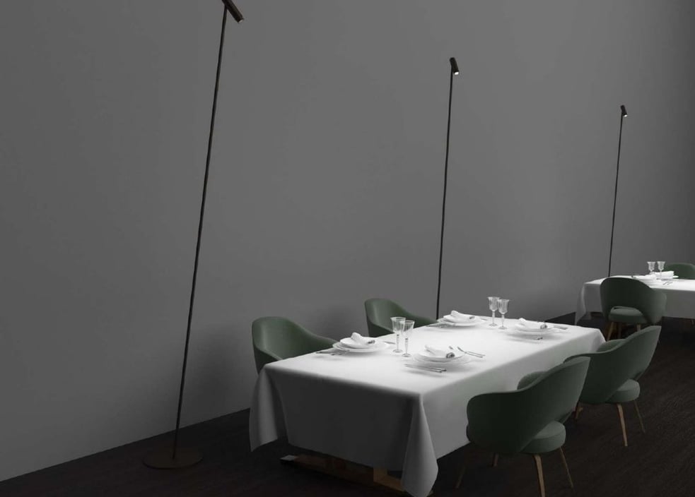 iluminacion foco restaurante