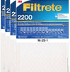 Air Filters, MPR 2200 1" Premium Furnace Filters, 4-pack (16 x 25 x 1)