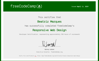 Responsive Web Design certificate
