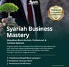 Konsultan dalam pengelolaan bisnis & harta yang dibina langsung oleh Dr. Erwandi Tarmizi