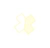a yellow and black cross - stitched cross - stitched cross - stitching