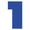 number-1-blue