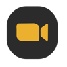 ZOOM icon - a video camera on a black square