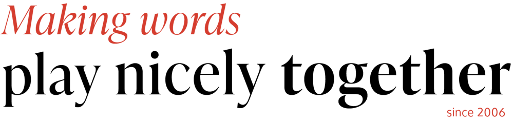 making words play nicely together