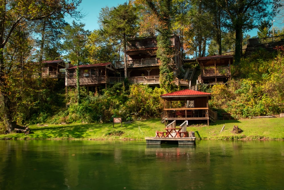 The South Holston River lodge in Tennessee. 