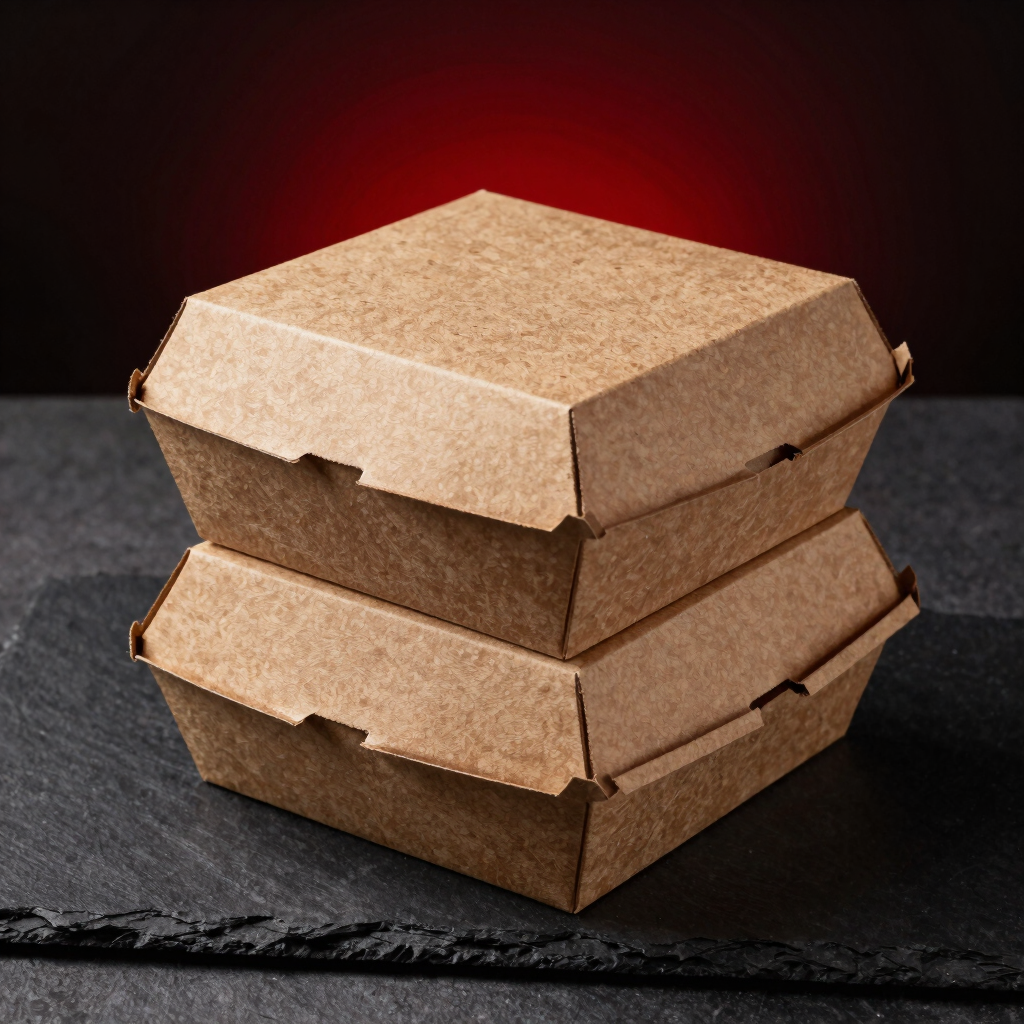 Cajas de Cartón Kraft para Hamburguesa x100