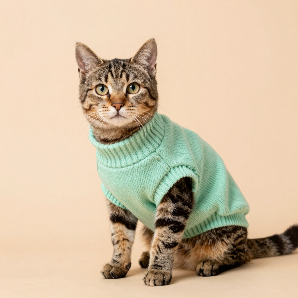 Suéter de Punto Menta Gatuno