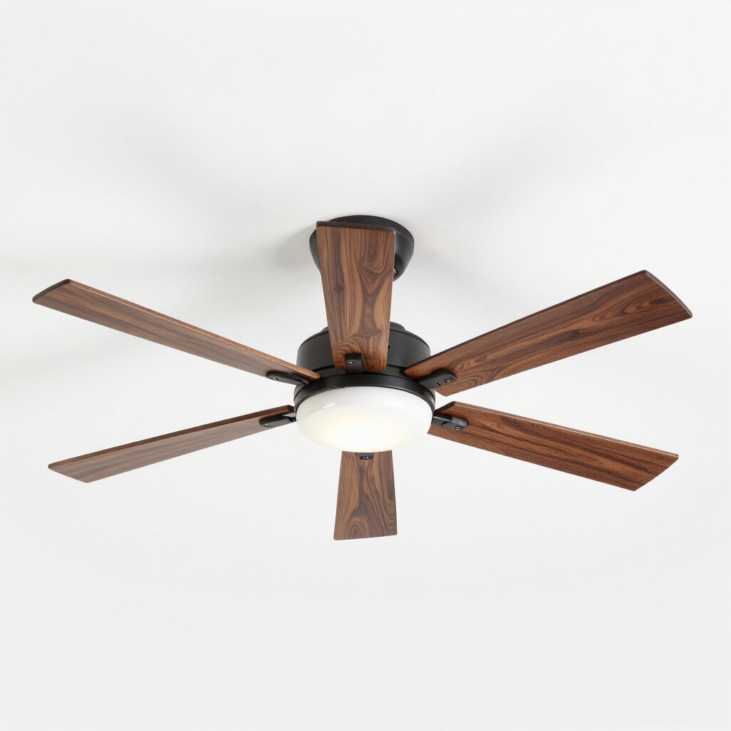 Vortex Silent DC Wood Blade Fan Light