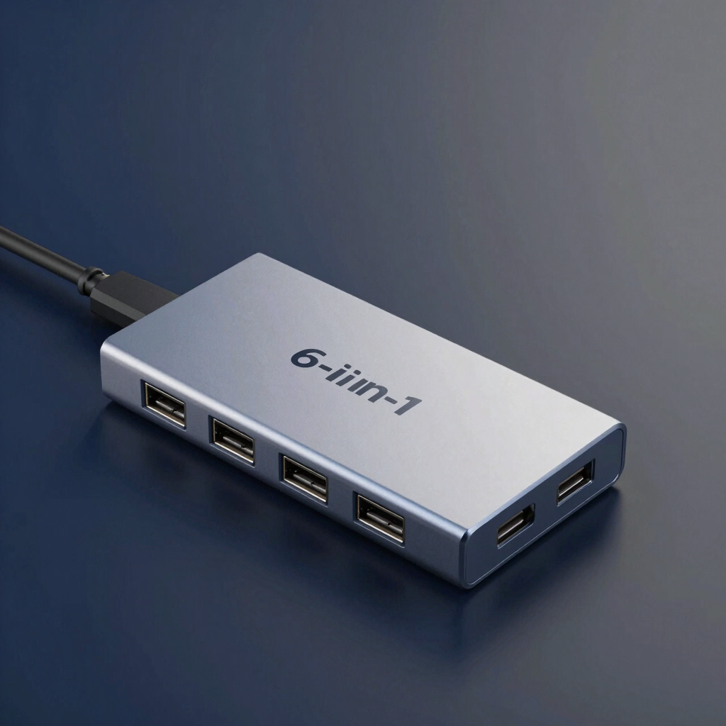 Hub Multiportal USB-C 6 em 1