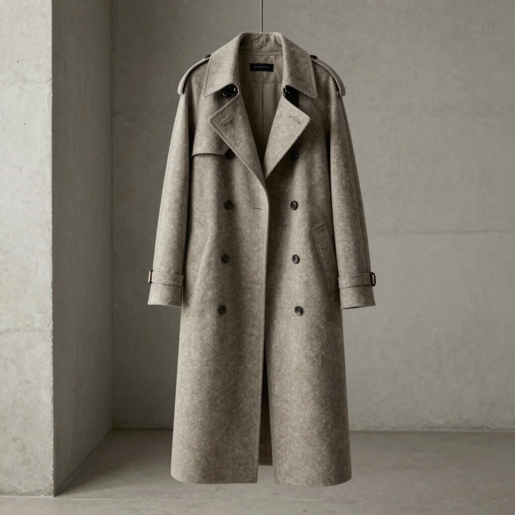 Oversized Wool Trench Coat