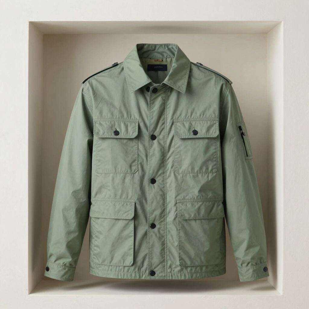 Minimalist Twill Utility Jacket