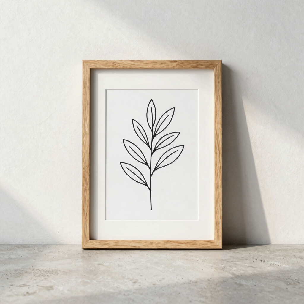 Quadro Minimalista Linhas Fluidas