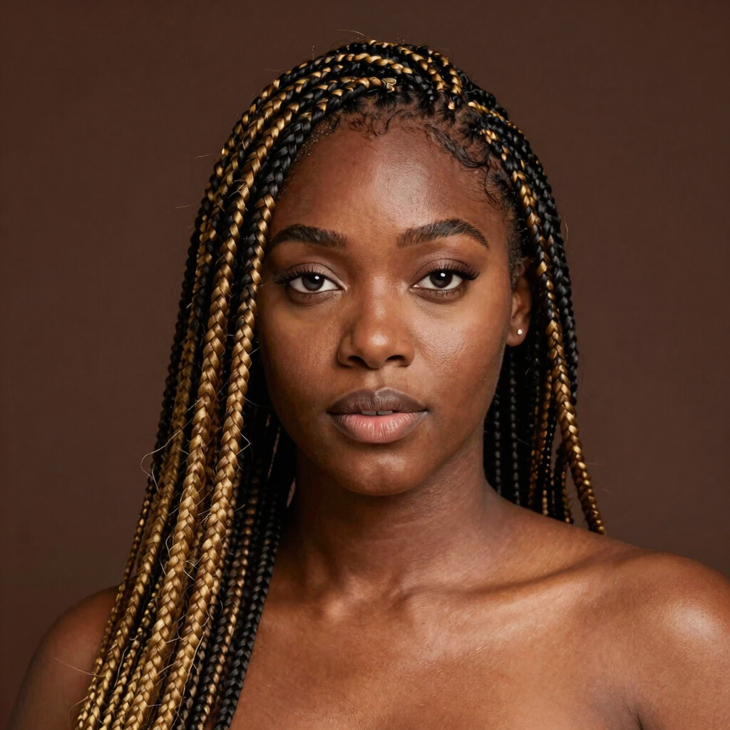 Medium Knotless Box Braids