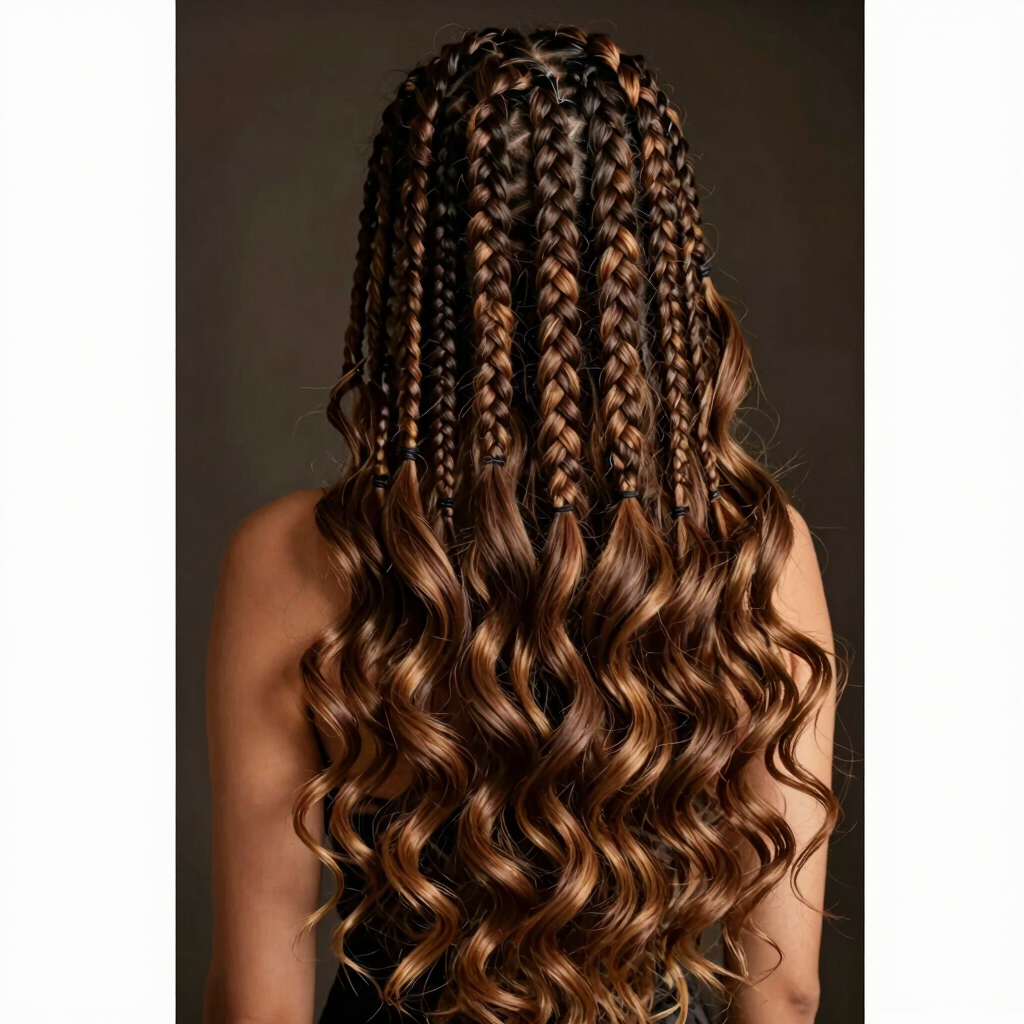 Bohemian Knotless Braids
