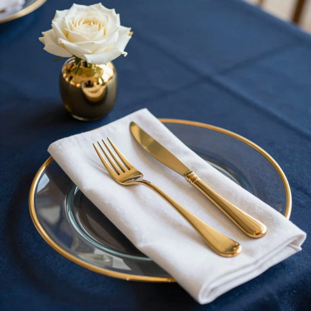 Premium Gold & Navy Decor Bundle