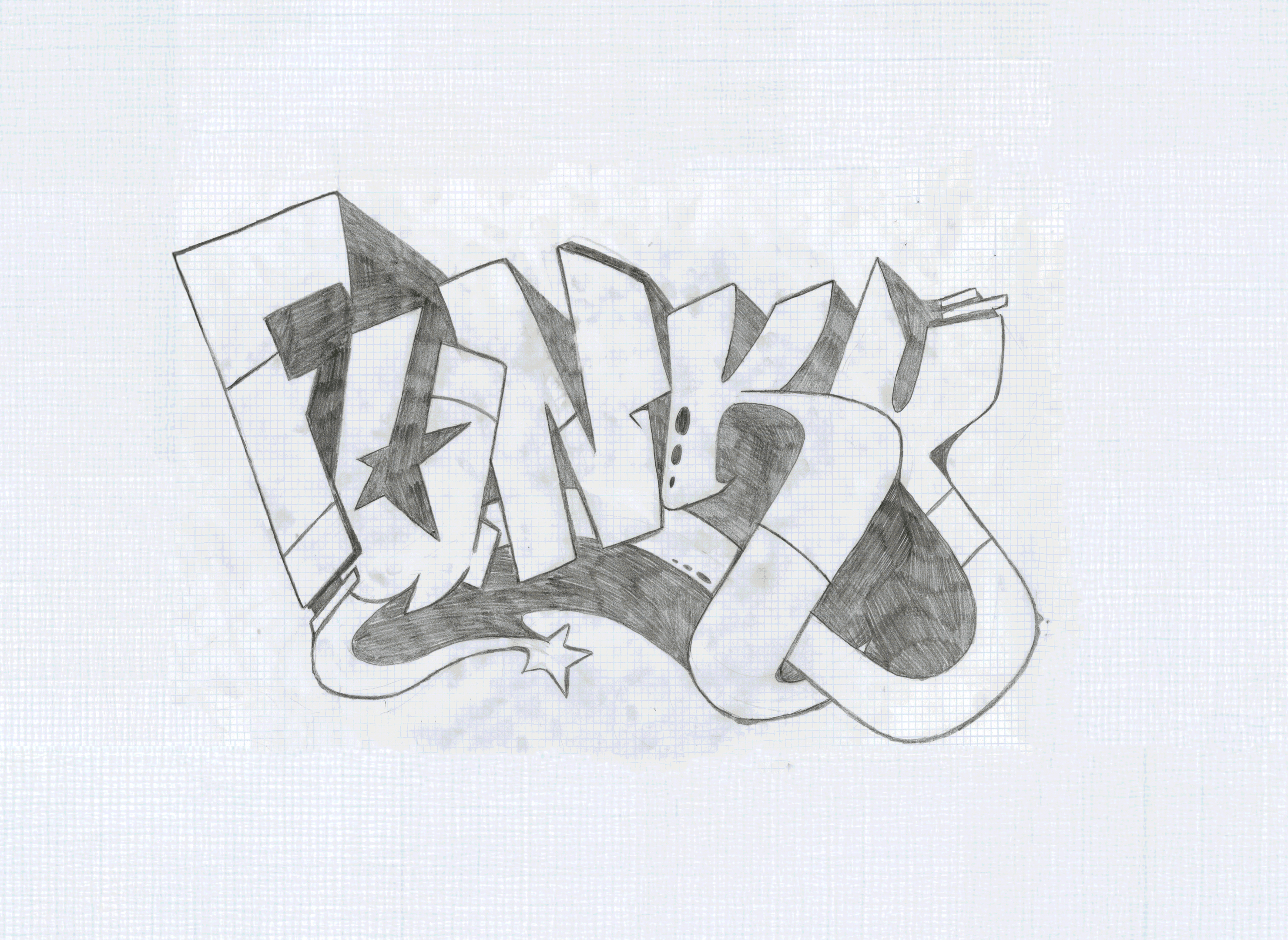 Gif of process of Funky