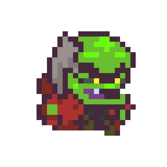 Verdok, the logical half of Alric, with a serious expression.