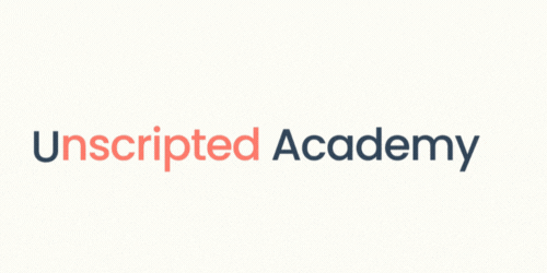 Unscripted Academy logo