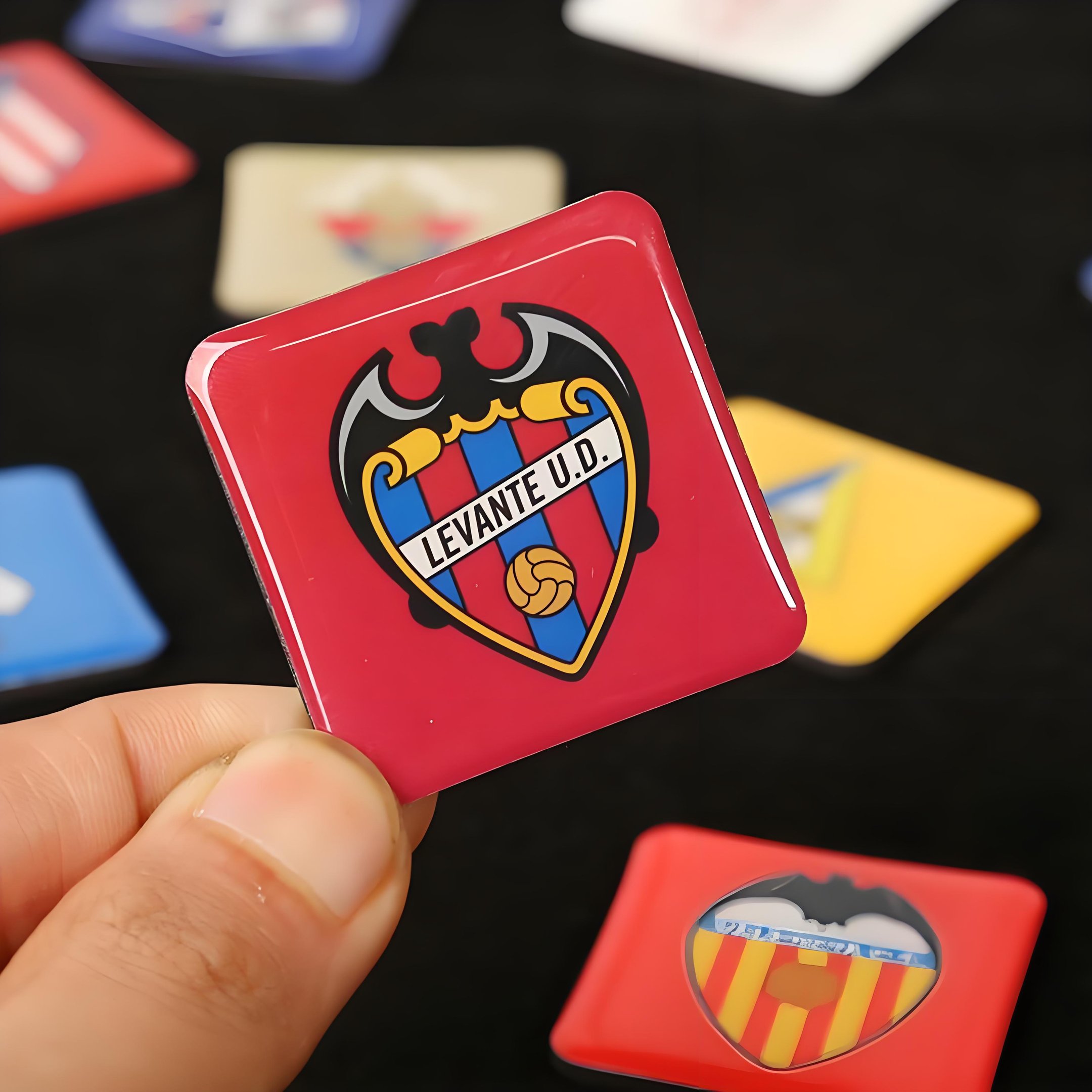 Epoxy dome enamel pin customization option
