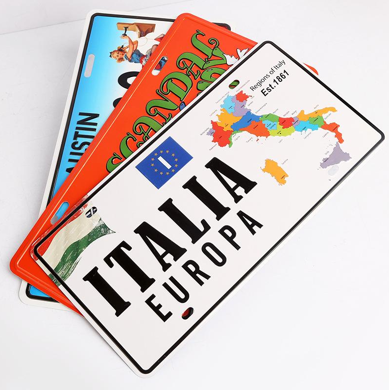 Custom car plates