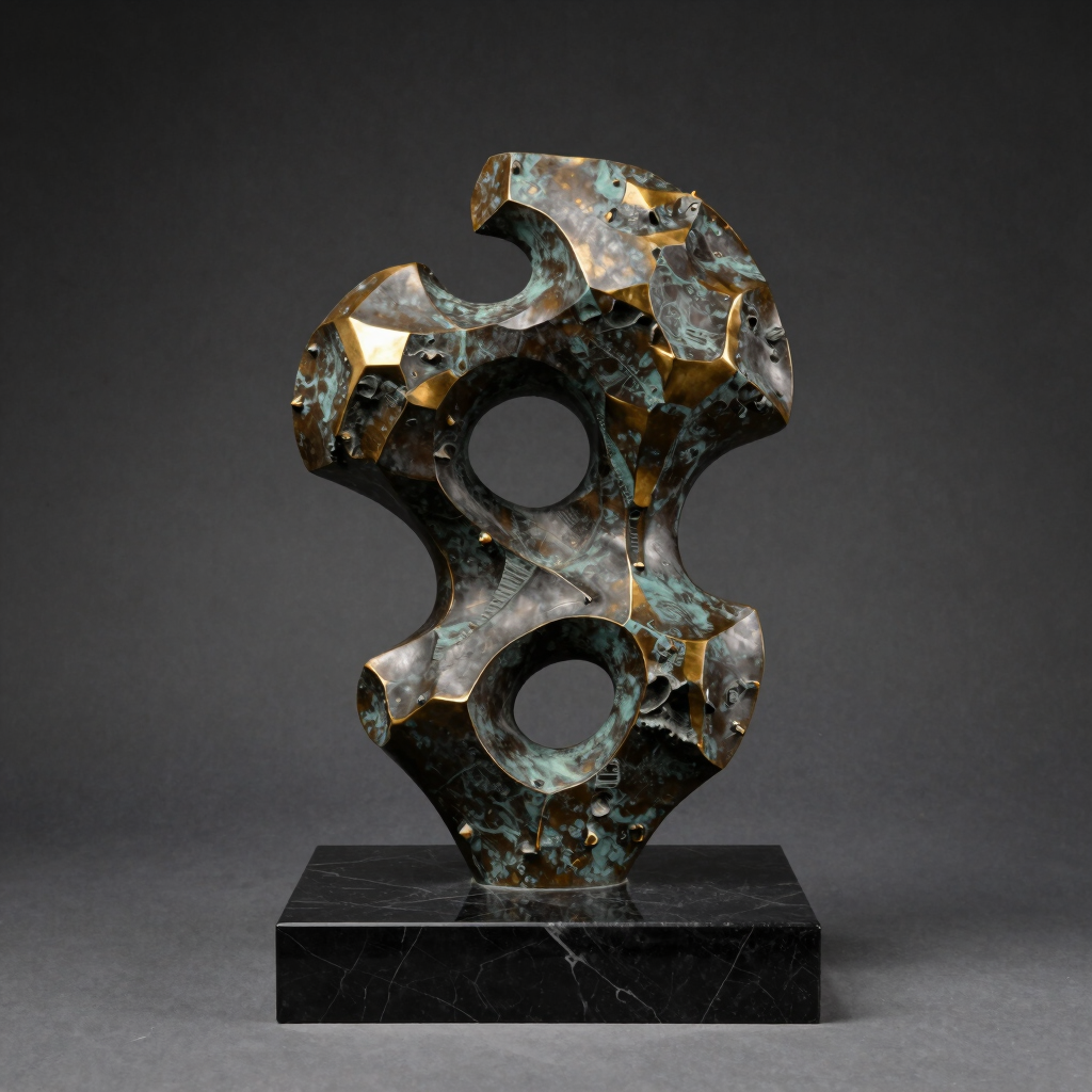Rhythm in Bronze Abstract Sculpture