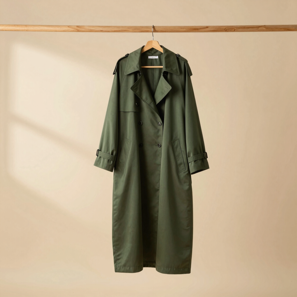 Mariam Tencel Trench Abaya