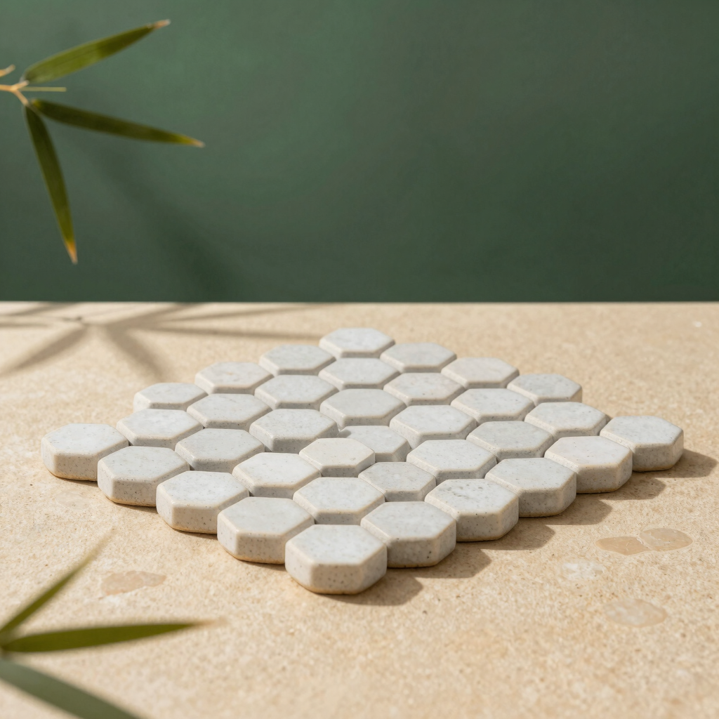 Thảm Đá Nóng Lục Giác Ceramic