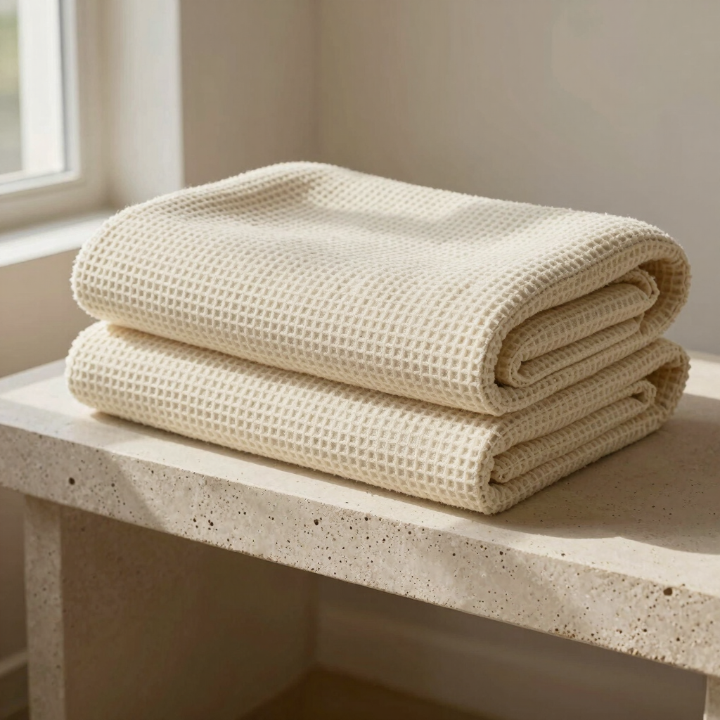 Waffle Weave Cotton Throw