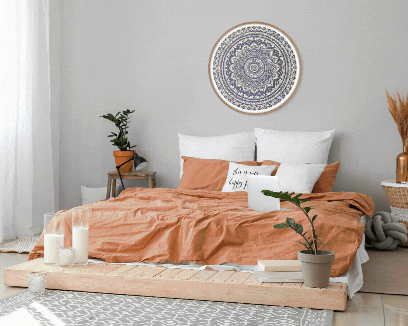 an abstract photo of a curved building with a blue sky in the background